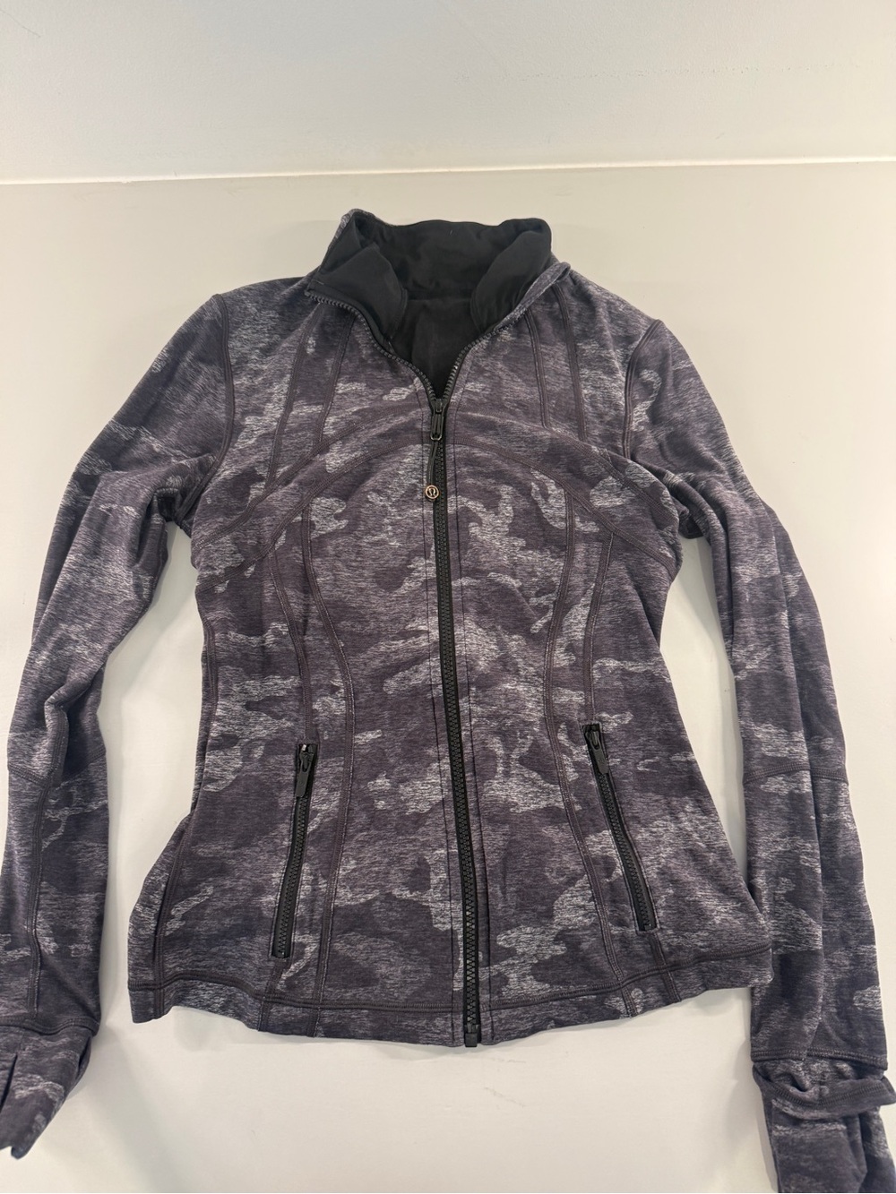 lululemon athletica Charcoal Camo Zip-Up Utility Jacket